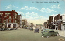 Broad Street, Looking North Postcard