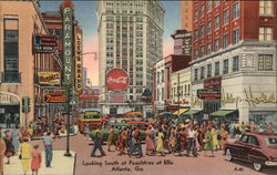 Looking South at Peachtree at Ellis Postcard