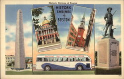 Historic Shrines of Boston Postcard