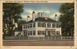 Old House with Famous "Widow's Walk" Postcard