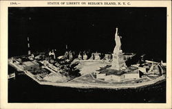 Statue of Liberty on Bedloe's Island New York, NY Postcard Postcard