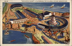 Enchanted Island, A Playground for Children Chicago, IL Postcard Postcard