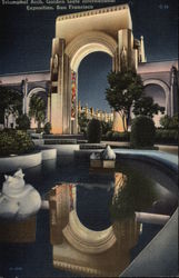 Triumphal Arch, Golden Gate International Exposition, San Francisco Postcard