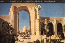 Arch of Triumph From the Court of Flowers Postcard