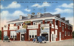 The New Solms Hotel on Tybee Island Savannah Beach, GA Postcard Postcard