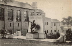 Soldiers Memorial, Wood Square Postcard