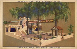 Globe - Ben Hur Spanish Patio Postcard