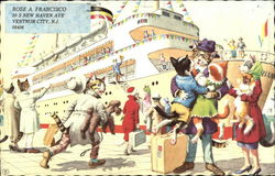 Mainzer Cats Preparing to Go on a Cruise Postcard Postcard