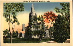 Church of the Messiah Woods Hole, MA Postcard Postcard