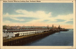 Central Wharves Looking East Postcard