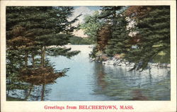 Greetings from Belchertown, Mass Massachusetts Postcard Postcard