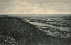 The "Ox-Bow" from Mount Holyoke at the Joseph A. Skinner State Park Postcard