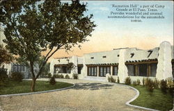 "Recreation Hall" a part of Camp Grande - Provides Wonderful & Unusual Accommodations Postcard