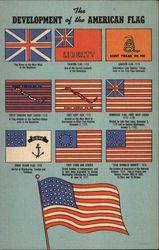 The Development of the American Flag Flags Postcard Postcard