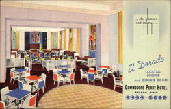 El Dorado Cocktail Lounge and Dining Room Toledo, OH Postcard Postcard