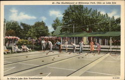 The Shuffleboard at Mitiwanga Park Postcard