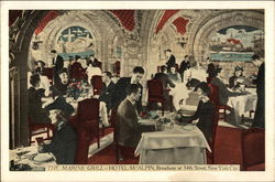 The Marine Grill at Hotel McAlpin, Broadway at 34th Street Postcard