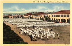 U.S. Naval Training Station San Diego, CA Postcard Postcard