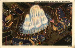 Lagoon of Nations from the Air, New York World's Fair Postcard Postcard