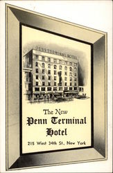 Hotel Penn Terminal New York, NY Postcard Postcard