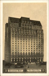 Paramount Hotel New York, NY Postcard Postcard