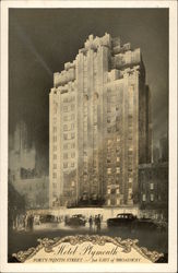 Hotel Plymouth New York, NY Postcard Postcard