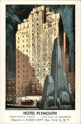 Hotel Plymouth New York, NY Postcard Postcard