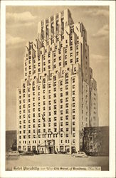 Hotel Piccadilly - 227 West 45th Street off Broadway Postcard