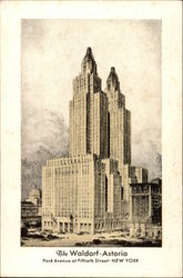 Waldorf - Astoria Hotel New York, NY Postcard Postcard