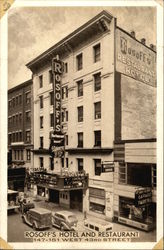 Rosoff's Restaurant and Hotel New York, NY Postcard Postcard