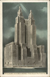 Waldorf-Astoria Hotel Postcard