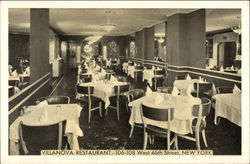 Villanova Restaurant - 106-108 West 46th Street New York, NY Postcard Postcard