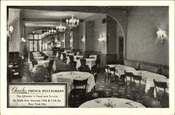 Charles French Restaurant New York, NY Postcard Postcard