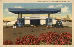 Eastern Entrance of Bankhead Tunnel Mobile, AL Postcard Postcard