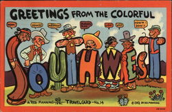 Greetings From the Colorful Southwest Postcard