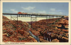 H.1576-Canyon Diablo, Arizona Railroad (Scenic) Postcard Postcard