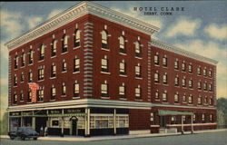 Hotel Clark Derby, CT Postcard Postcard