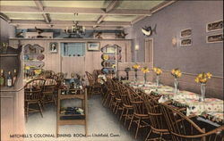 Mitchell's Colonial Dining Room Postcard