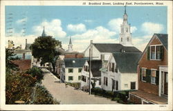 Bradford Street, Looking East Provincetown, MA Postcard Postcard