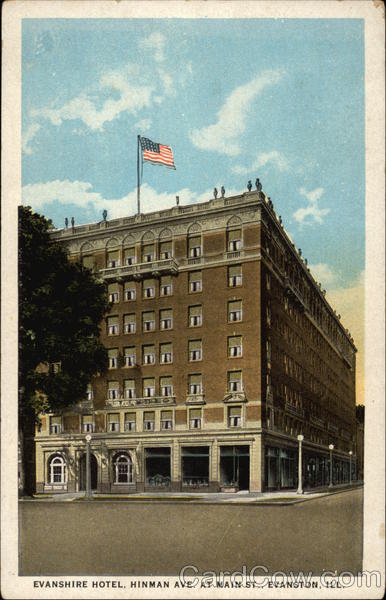 Evanshire Hotel, Hinman Ave. at Main St Evanston, IL