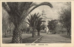 Court House Merced, CA Postcard Postcard