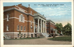 Fine Arts Building, Greenville Woman's College Postcard