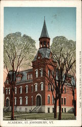 View of Academy St. Johnsbury, VT Postcard Postcard