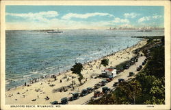 Looking Up Bradford Beach Postcard