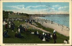 Bathing Beach, South Shore Park Postcard