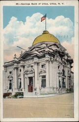 Savings Bank of Utica New York Postcard Postcard