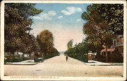 Looking Up Arguyle Road, Flatbush, Brooklyn New York, NY Postcard Postcard