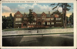 Washington Irving High School Postcard