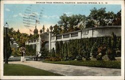 Spencer Trask Memorial Fountain Saratoga Springs, NY Postcard Postcard