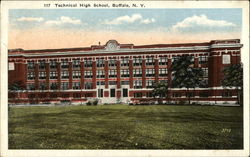 Technical High School Buffalo, NY Postcard Postcard